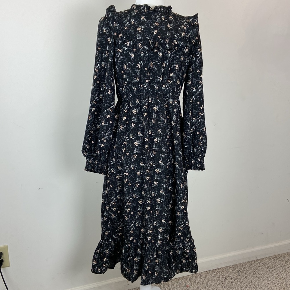 Baltic Born Black Floral Midi Dress - Picture 9 of 14